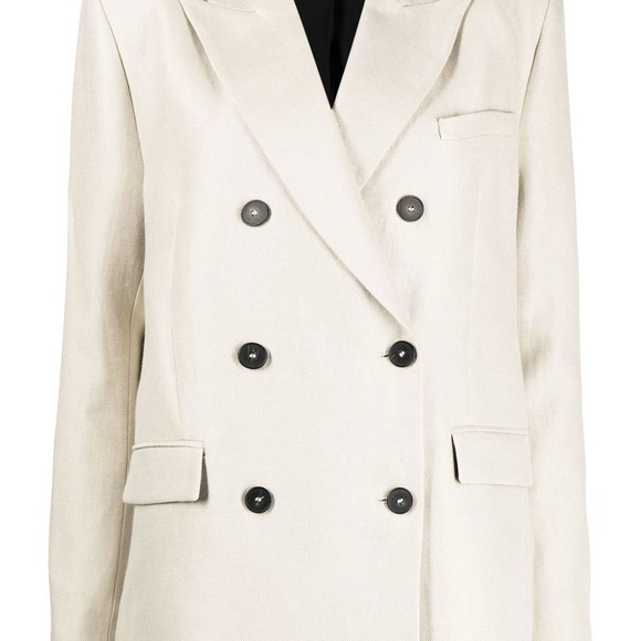 IRO Clia Double-breasted cotton/linen/flax blazer - Picture 3 of 6